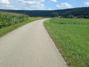 Altmühltal-Radweg bei Kottingwörth