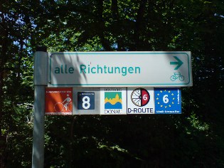 Radlerhinweise in Thalfingen