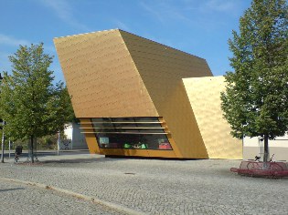 Flaeming-Skate: Start und Ziel bei der Bibliothek am Bahnhof in Luckenwalde