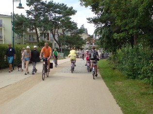 Ostsee-Radweg in Bansin auf Usedom