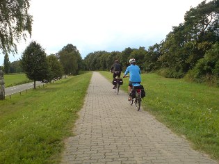 Ostsee-Radweg bei Zempin auf Usedom