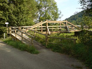 Radweg Liebliches Taubertal: Tauberbrücke bei Steinbach