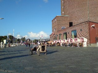 Auf der Hafenpromenade in Eckernförde