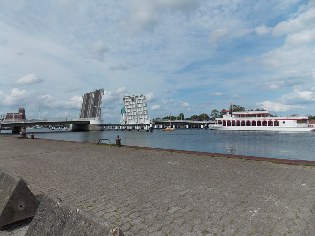 Klappbrücke über die Schlei in Kappeln