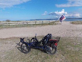 Am Strand des Gutes Ludwigsburg