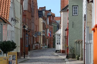 Wasserreihe in Husum