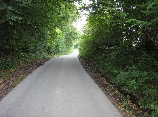 So lieben wir es: Fahrweg nach Langhorst