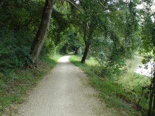 Altmühltal-Radweg kurz hinter Dietfurt