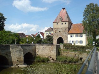 Storchenturm in Herrieden, Altmühltal-Radweg