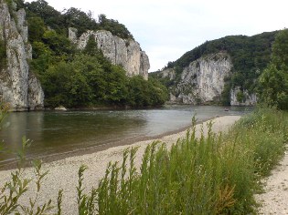 Donaudurchbruch beim Kloster Weltenburg