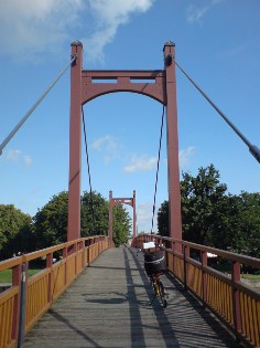 Hängebrücke in Anklam