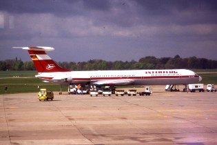 Eine Iljushin IL-62 der Interflug