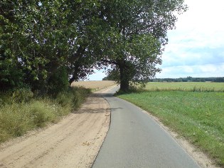 Radweg Berlin - Usedom: Sand für die Kfz, Asphalt für die Velos