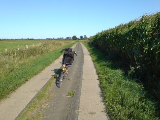 Radweg Berlin - Usedom bei Gnevezin