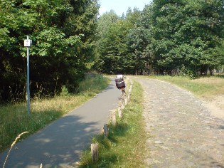 Unterwegs auf dem Radweg Berlin - Usedom unweit von Marienwerder