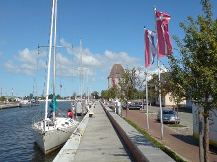 Radweg Berlin - Usedom: Im Stadthafen von Ueckermünde