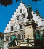 Altes Rathaus in Lindau, Bodensee-Radweg