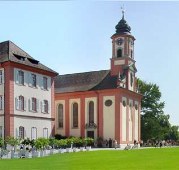Schloß und Schloßkirche auf der Insel Mainau, Bodensee-Radweg