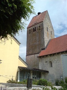 St. Andreas-Kirche - Römisches Museum für Kur- und Badewesen - in Bad Gögging, Donau-Radweg