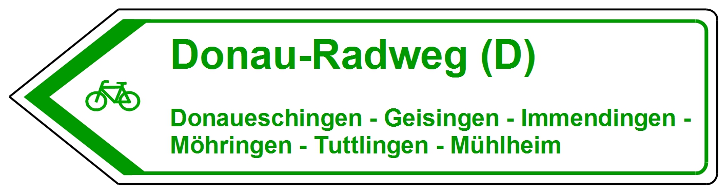 Donau-Radweg, Donaueschingen, Geisingen, Immendingen, Möhringen, Tuttlingen, Mühlheim