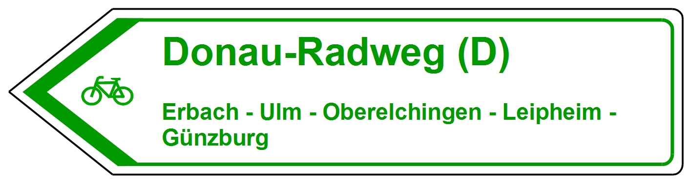 Donau-Radweg, Erbach, Ulm, Oberelchingen, Leipheim, Günzburg