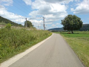 Donau-Radweg bei Geisingen
