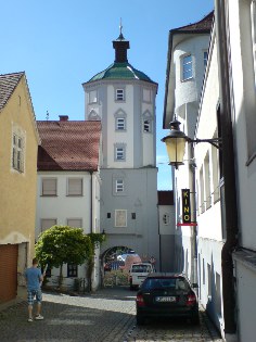 Kuhturm in Günzburg, Donau-Radweg