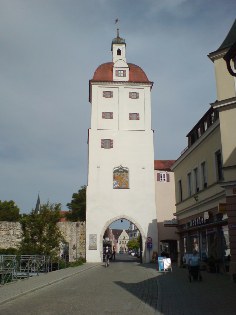 Unteres Tor in Gundelfingen, Donau-Radweg