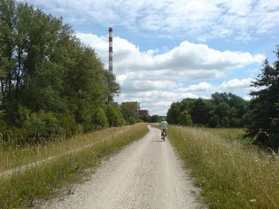 Unterwegs auf dem Donau-Radweg bei Ingolstadt