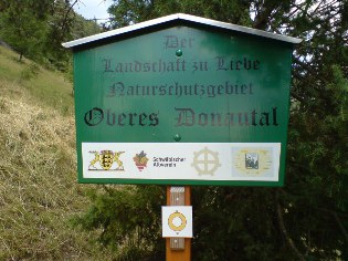 Naturschutzgebiet Oberes Donautal, Donauradwanderweg