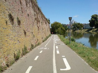 Donau-Radweg in Ulm