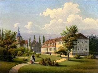 Schloss Baruth um 1860, Sammlung Alexander Duncker