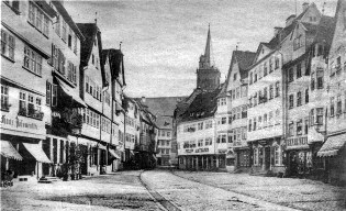 Marktplatz in Wertheim, Main-Radweg