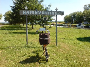 Blick auf den kleinen Hafen von Dabitz