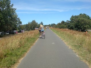 Unterwegs auf dem Ostsee-Radweg bei Dierhagen