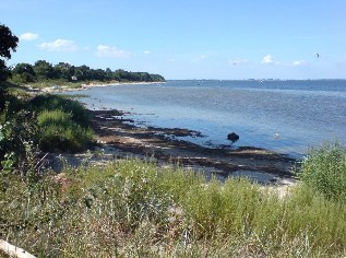 Unterwegs auf dem Ostsee-Radqweg: Am Strand von Gahlkow