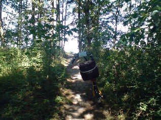 Unterwegs auf dem Ostsee-Radweg zwischen Ludwigsburg und Gahlkow