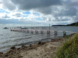 Blick auf die Stresower Bucht - Ostsee-Radweg auf der Insel Rügen