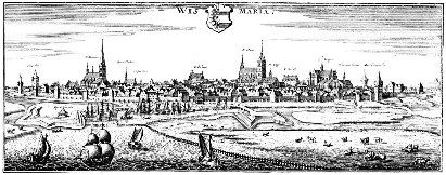Stadtansicht Wismars von Matthäus Merian sen.