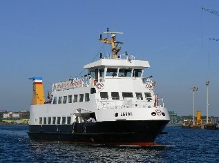 Fahrgastschiff Laboe der Schlepp- und Fährgesellschaft Kiel, Ostseeküsten-Radweg