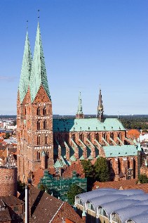 Marienkriche in Lübeck, Ostseeküsten-Radweg