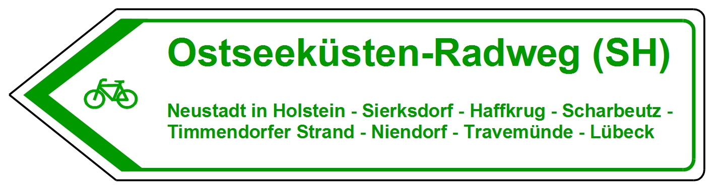 Ostseeküsten-Radweg, Neustadt in Holstein, Sierksdorf, Haffkrug, Scharbeutz, Timmendorfer Strand, Niendorf, Travemünde, Lübeck