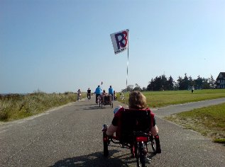 Auf der 'Rennstrecke' von Schönberger Strand, Ostseeküsten-Radweg