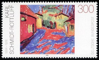 Gutshof in Dangast von Karl Schmidt-Rottluff, Ostseeküsten-Radweg