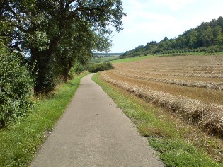 Radweg Liebliches Taubertal zwischen Igersheim und Markelsheim