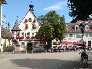 Unterwegs auf dem Radweg Liebliches Taubertal: In Markelsheim