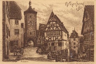 Plönlein in Rothenburg ob der Tauber