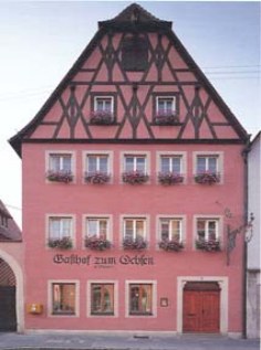 Gasthof zum Ochsen, Rothenburg ob der Tauber, Radweg Liebliches Taubertal